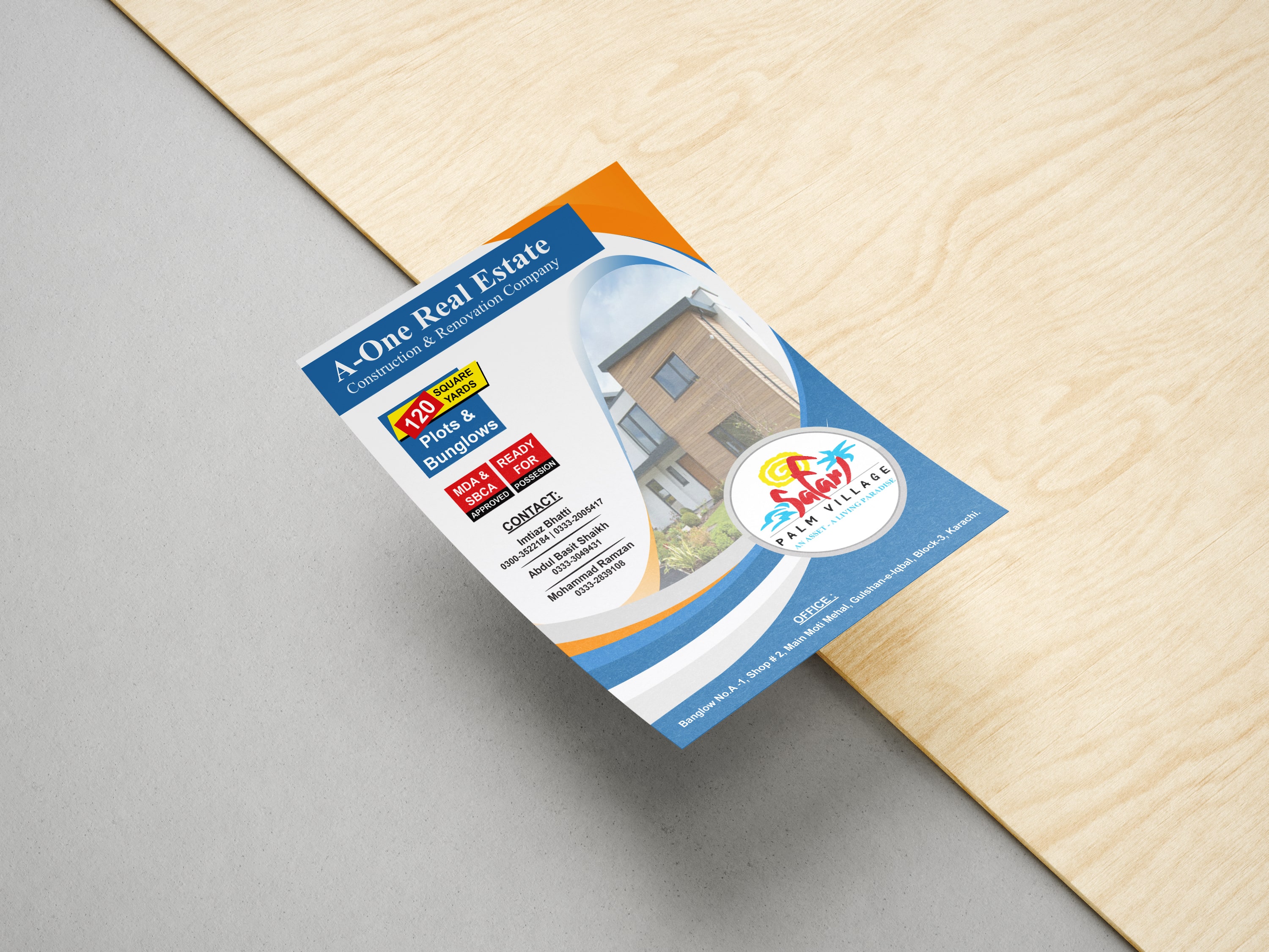 A5 modern flyer design Sydney marketing